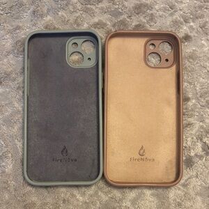 Dual-Color Phone Case Set - Black and Tan